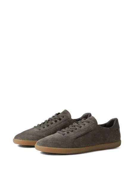 Fűzős szarvasbőr sneaker Zegna szürke