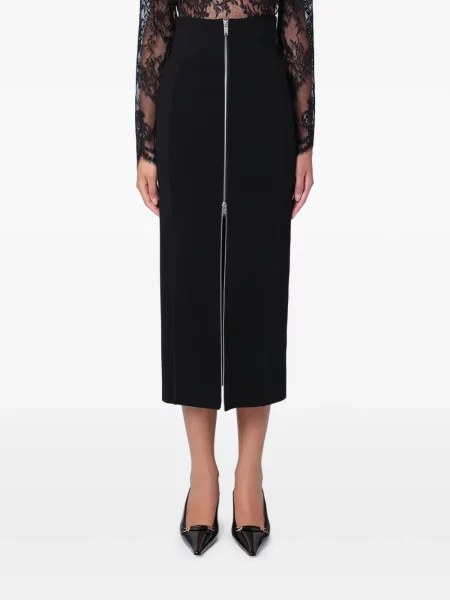 Teacă fustă tip creion Erika Cavallini stretch negru