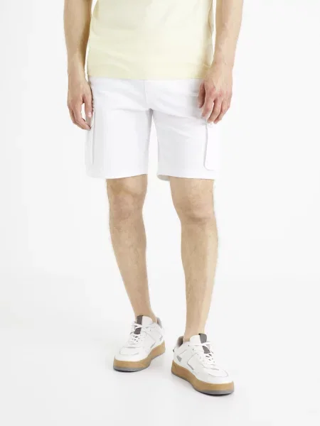 Pantaloni scurți cargo Celio din canvas gri