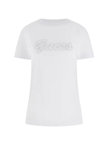 Klasické tričko Guess biela