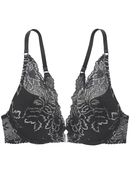 LASCANA Sutien gri argintiu negru