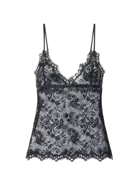 Maiou Isabel Marant cu model floral din dantelă negru