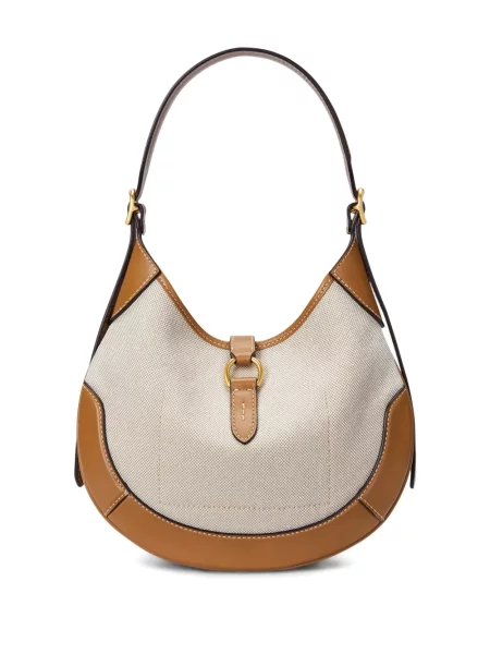 Polo Polo Ralph Lauren z twillu do kolan plisowane żółte