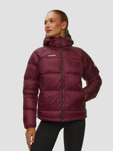 Kurtka puchowa Mammut Glacier Glow Insulation Hooded vin czerwona