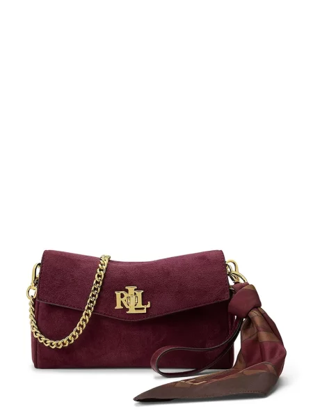 Torebka Lauren Ralph Lauren skórzana czerwona