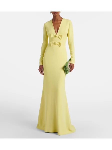 Rochie Elie Saab cu funde galben