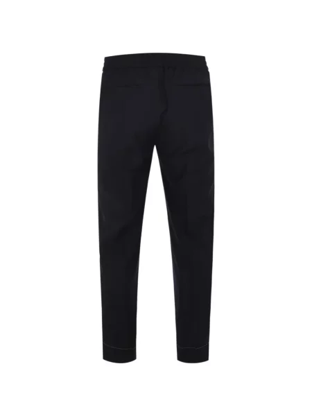 Pantaloni Brioni de lână cu cordon albastru