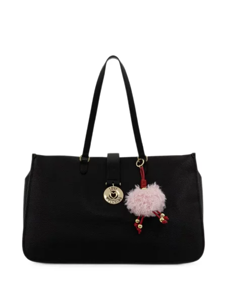 Pandantiv Love Moschino cu autograf negru
