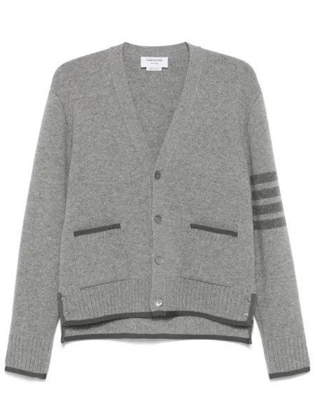 Cardigan Thom Browne cu dungi gri