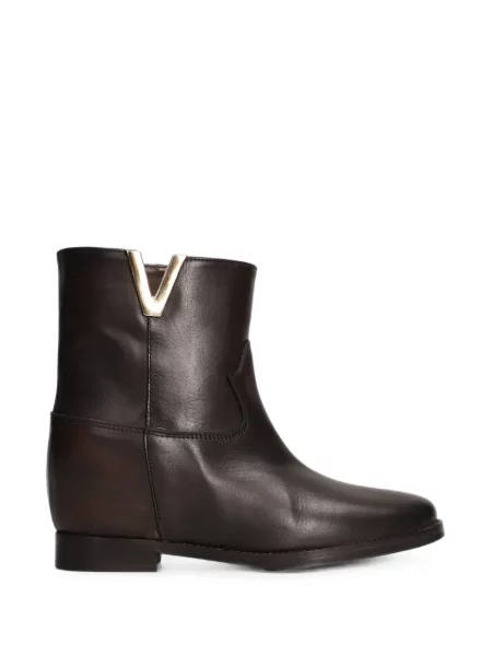Botine Julie Dee din piele maro