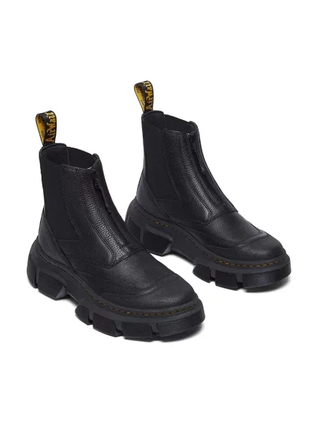 Шкіряні черевики Dr. Martens DMXL Zip Chelsea на платформі чорний