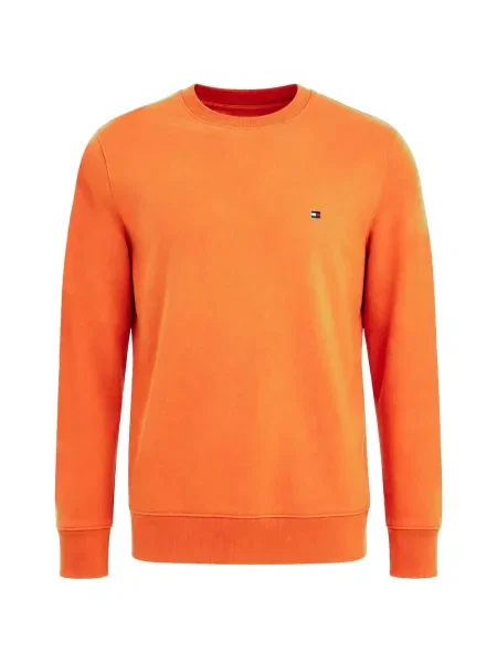 Pulover Tommy Hilfiger cu autograf portocaliu