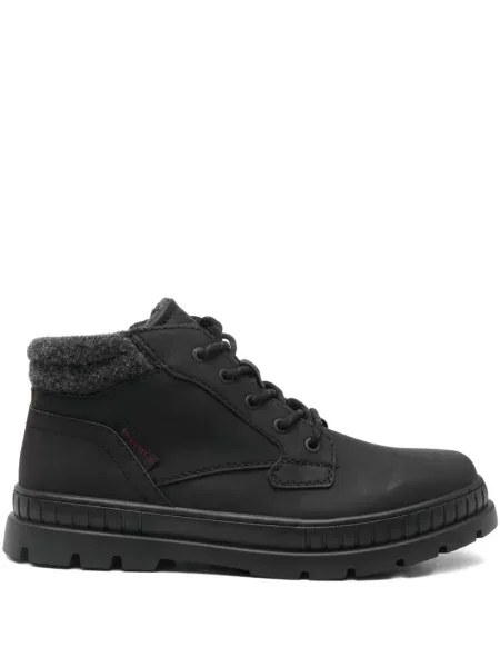 Botine Bugatti cu șireturi din dantelă negru