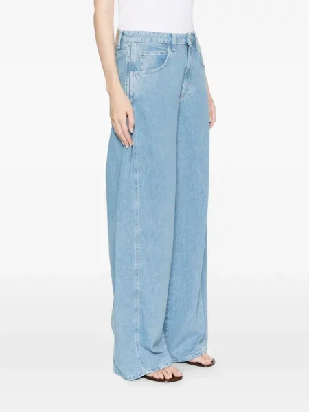 Blugi Dondup cu picior lat albastru