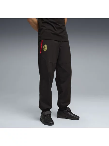 Spodnie AC Milan PUMATECH Winterized o luźnym kroju Akcesoria S czarny