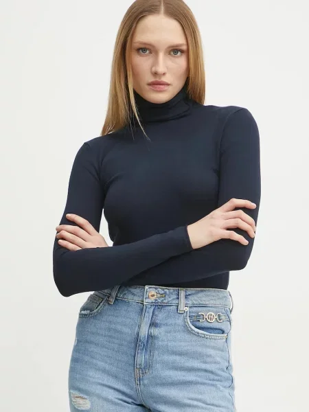 MAX&Co. pulover femei bleumarin light cu guler