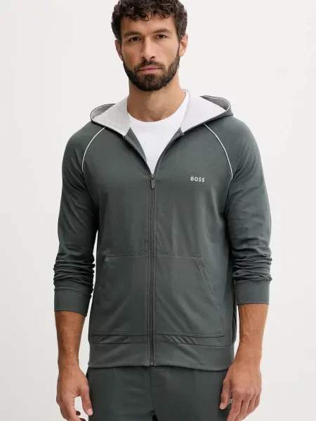 BOSS Суитшърт Mix&Match зелен