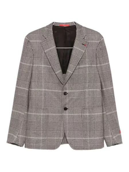 Sacou Isaia în carouri gri