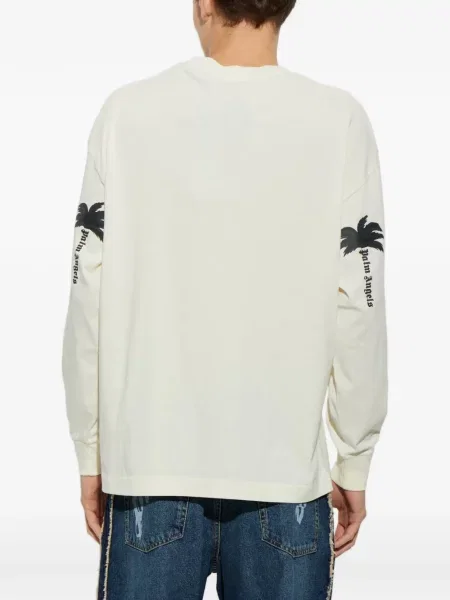 Lung tricou Palm Angels cu imagine