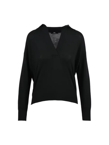 Sweter Alpha Studio wełniany czarny