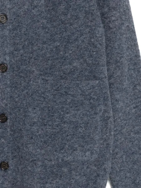 Kardigan Universal Works s výstřihem do v modrý