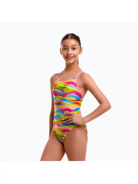 Gyermek egy részes fürdőruha Funkita Single Strap One pieces maybe wavy. Méret: 12 AUS