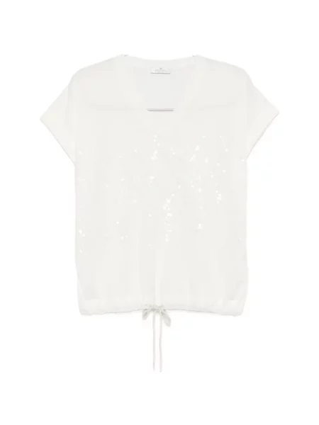 Tricou Panicale cu paiete cu cordon alb