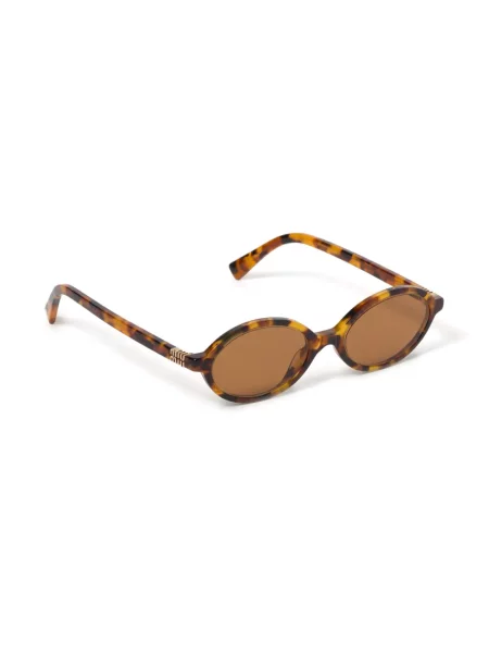 Saulės akiniai Miu Miu Eyewear ruda