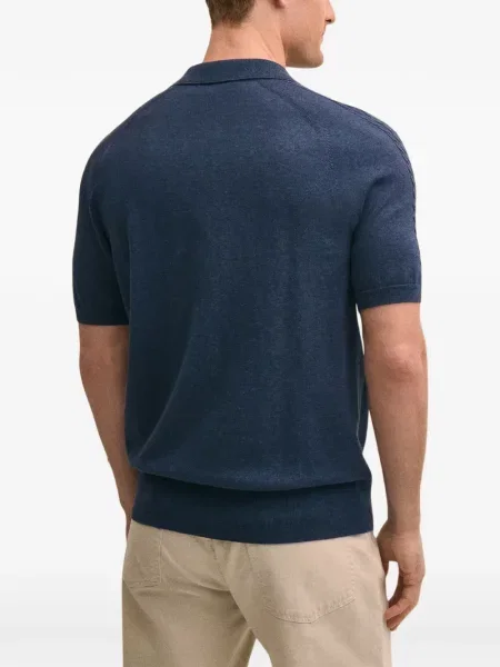 Pletená košile Brooks Brothers s argylovým vzorem modrá