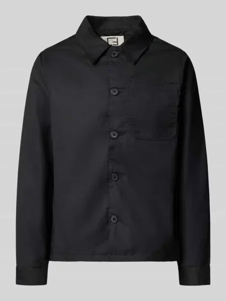 Kurtka koszulowa o kroju regular fit z dodatkiem model ‘Marco’ Casual Friday czarna