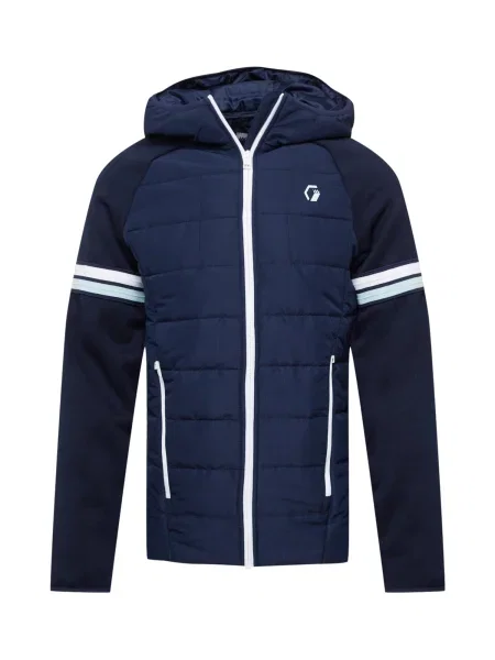 JACK & JONES Geacă de primăvară-toamnă Logan bleumarin / albastru închis alb