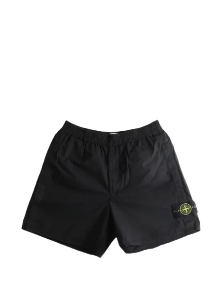 Bermude Stone Island cu strasuri stretch negru