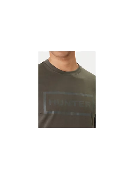 Hunter T-shirt Halton Regular Fit zelena