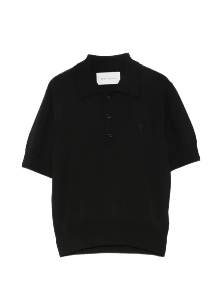 Tricou polo Ami Paris negru