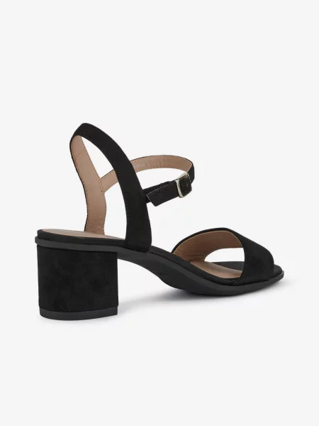 Sandale Geox din piele de căprioară negru