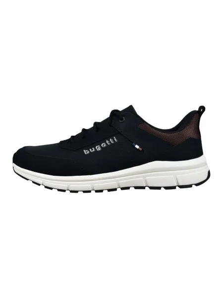 Sneakersy Bugatti z logo czarne