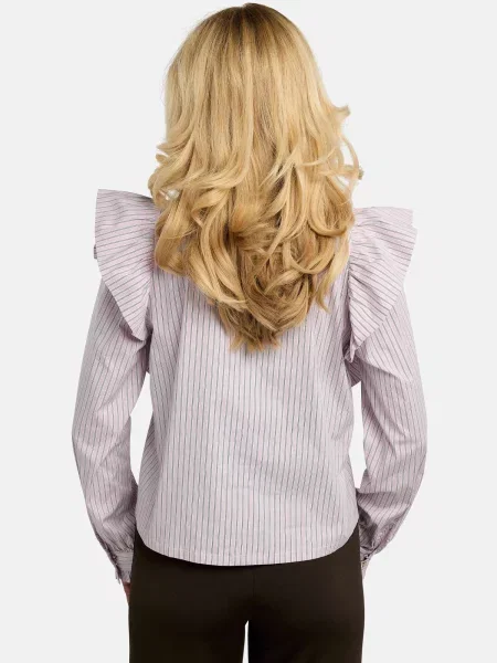 Liberte Essentiel Póló HEATHER-LS-TIE világos-rózsaszín rózsaszín