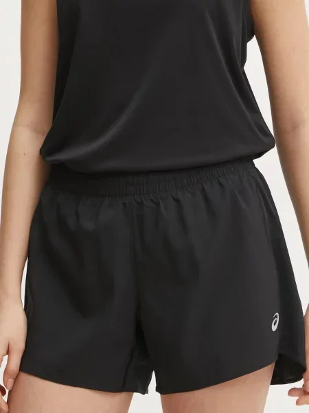 Asics szorty do biegania Core gładkie medium waist czarny