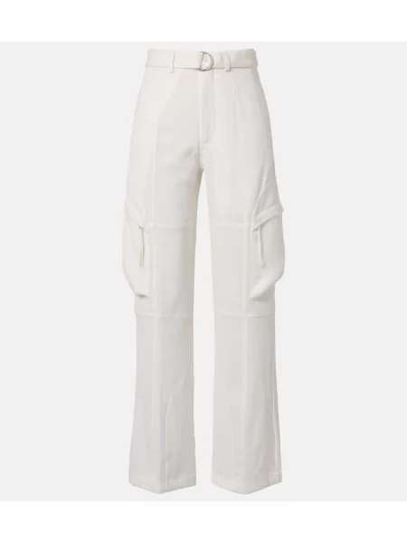 Pantaloni cargo The Frankie Shop alb