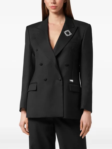 Sacou Philipp Plein de cristal negru