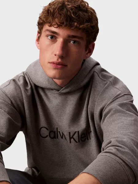 Махрова толстовка Calvin Klein сіра