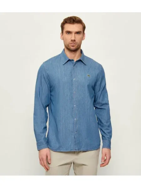 Lacoste De blugi cămașă albastru