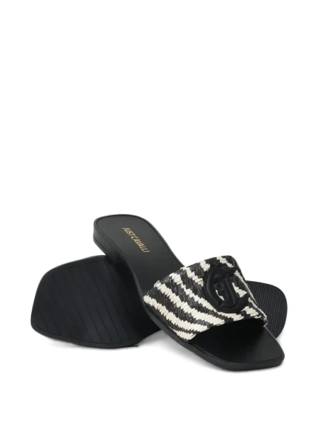 Sandale Just Cavalli cu dungi negru