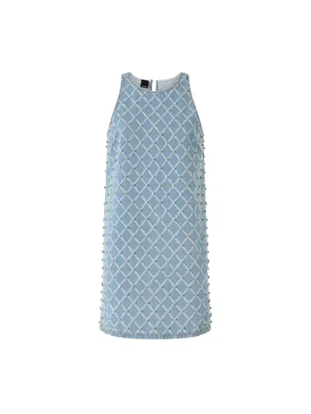 Mała mały sukienka jeansowa Pinko niebieska