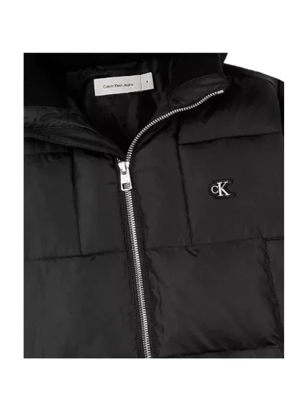 Geacă de blugi copii Calvin Klein Jeans negru
