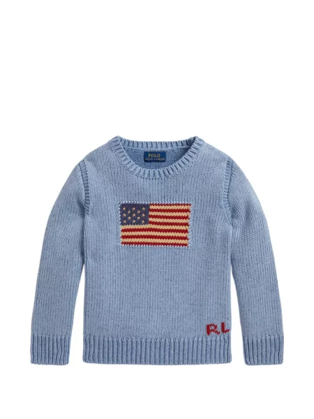 Sweter dziecięcy Polo Ralph Lauren niebieski