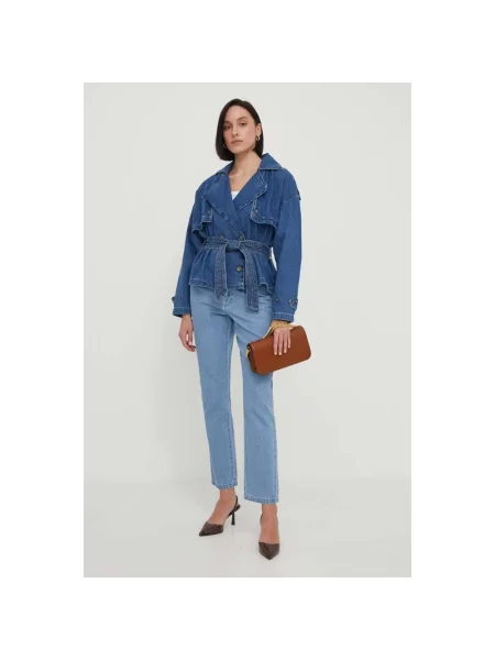 Jeansy straight leg Dkny niebieskie