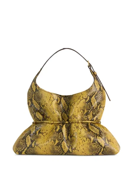 Geantă Balmain din piele galben