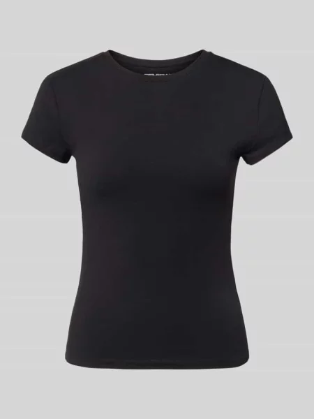 T-shirt z okrągłym dekoltem Review czarna
