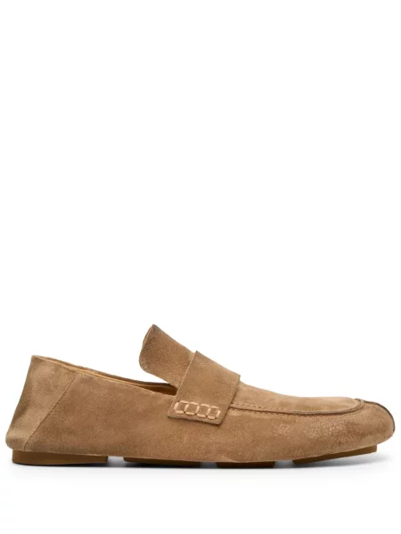 Pantofi loafer Marsell din piele de căprioară maro